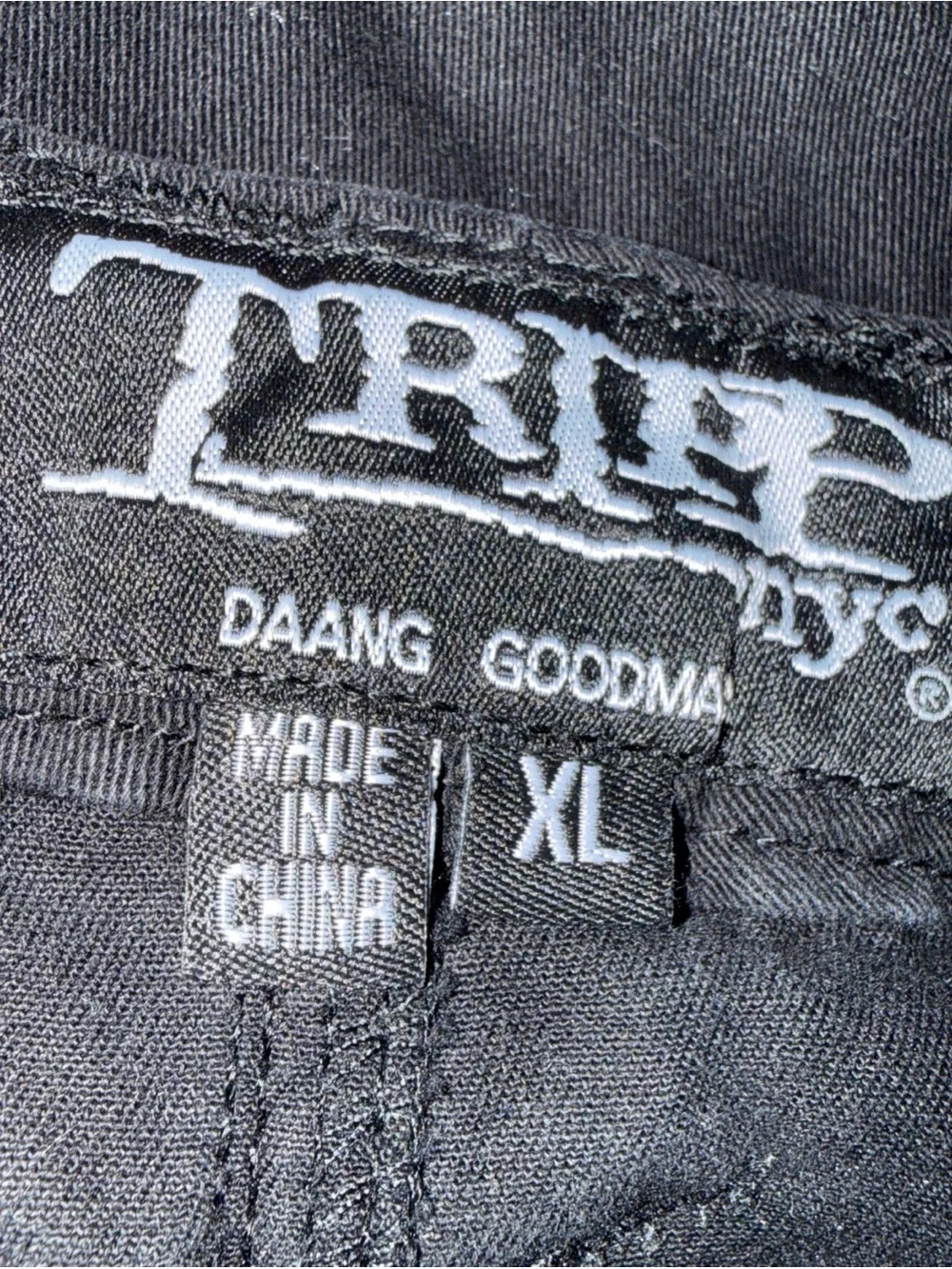 Tripp NYC Black Cargo Pocket Mini Skirt Sz XL Black with White Details Skull Zip